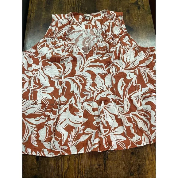 A New Day Tie Neck Sleeveless Floral Print Top, - Picture 7 of 10